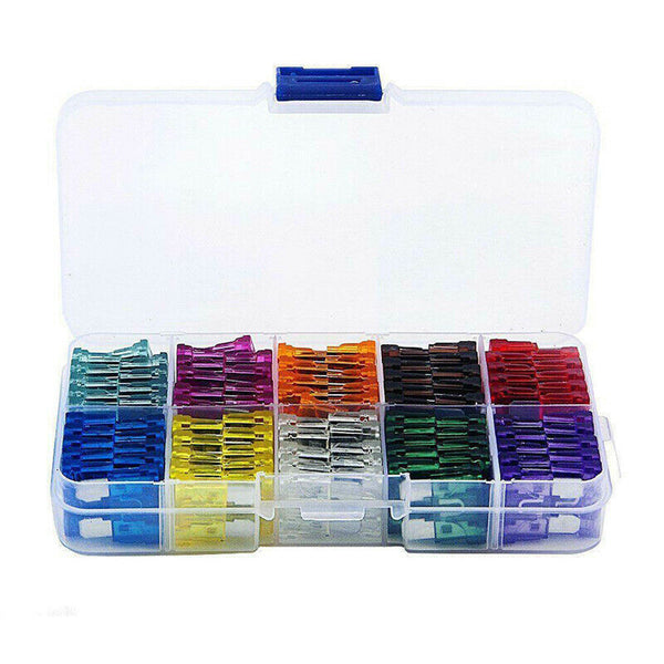 100 Standard Blade Auto Car Assorted Fuse Assortment Kits Sets 2A-35A With Box - Lets Party