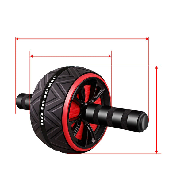 AB Abdominal Roller Wheel Fitness Waist Core Workout Exercise Wheel Home Gym - Lets Party