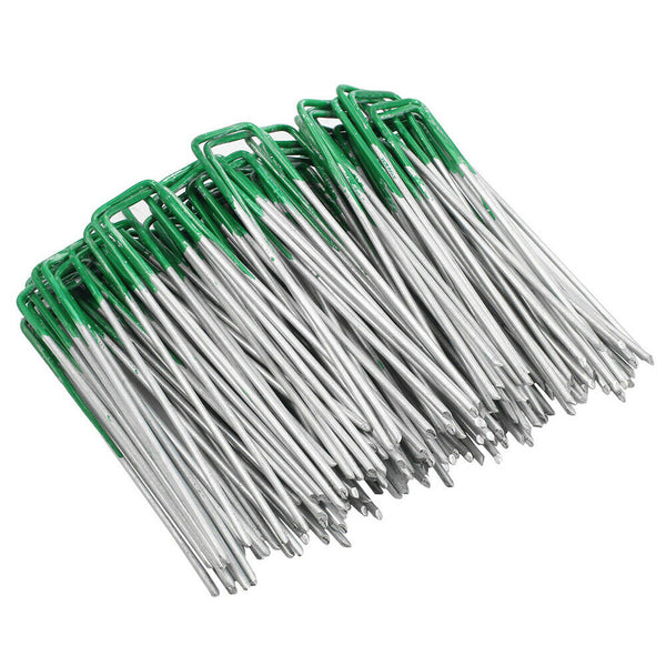 Primeturf Synthetic Artificial Grass Pins Fake Lawn Turf Weedmat U Pegs Plants - Lets Party