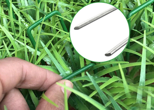 Primeturf Synthetic Artificial Grass Pins Fake Lawn Turf Weedmat U Pegs Plants - Lets Party