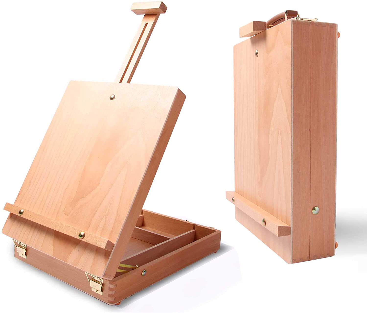 Portable Folding Easel Art Drawing Painting Table Desktop Skech Box Board Wood - Lets Party