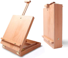 Portable Folding Easel Art Drawing Painting Table Desktop Skech Box Board Wood