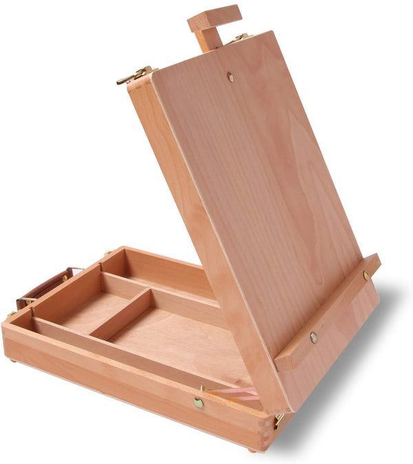 Portable Folding Easel Art Drawing Painting Table Desktop Skech Box Board Wood - Lets Party