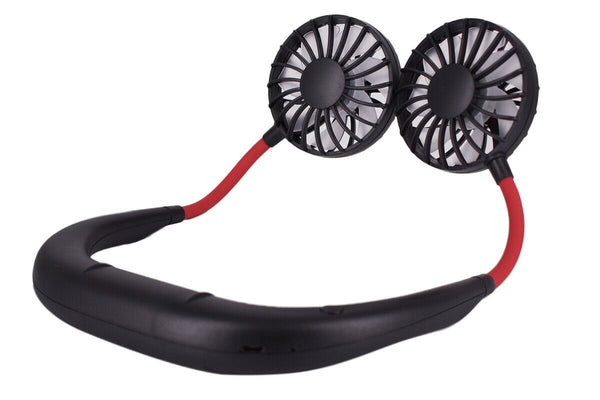 Hanging Neck Fan Travel Portable USB Charging Fan Lazy Creative Sports Fan  - Lets Party