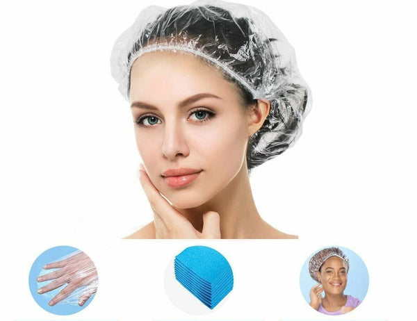 Disposable Shower Caps Hair Processing Caps For Spa Hotel Home - Lets Party