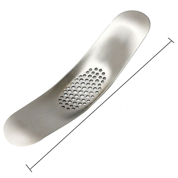 Stainless Steel Rocker Rocking Garlic Press Crusher Home Kitchen Mincer Squeezer - Lets Party