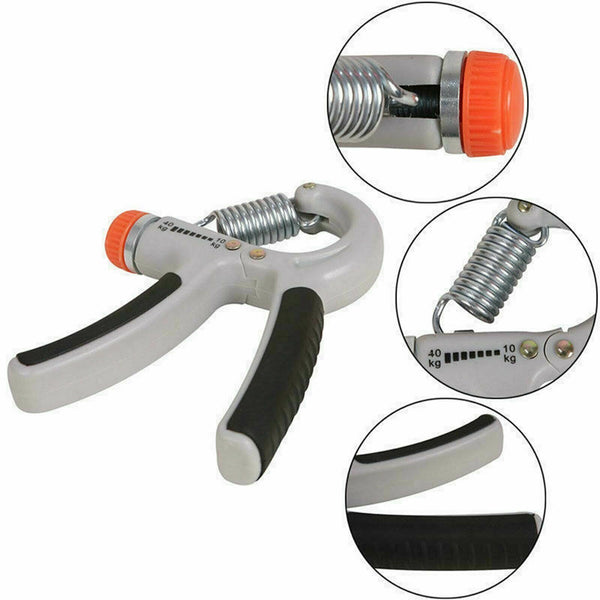 Hand Grip Trainer Gripper Strengthener Adjustable Wrist Strength Gym Exerciser - Lets Party
