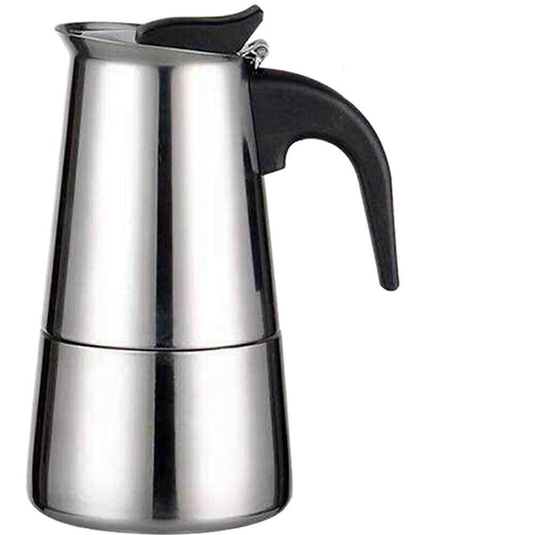 Cup Percolator Stove Top Coffee Maker Moka Espresso Latte Stainless Pot - Lets Party