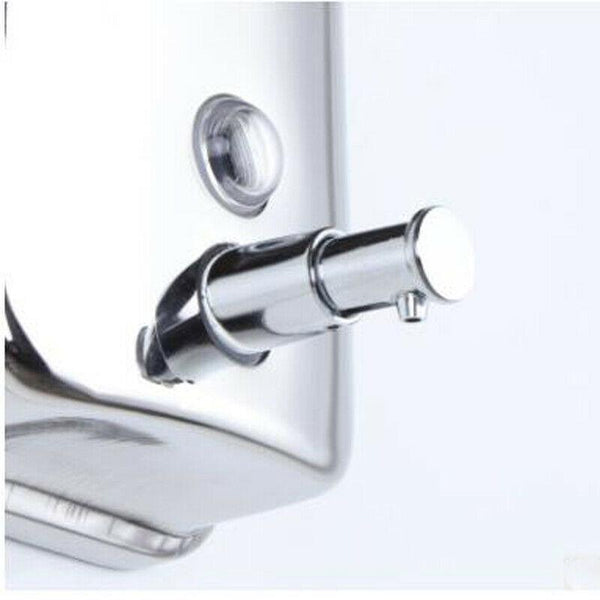 Soap Dispenser Stainless Steel Commercial Grade Wall Mounted Lotion 800ML - Lets Party