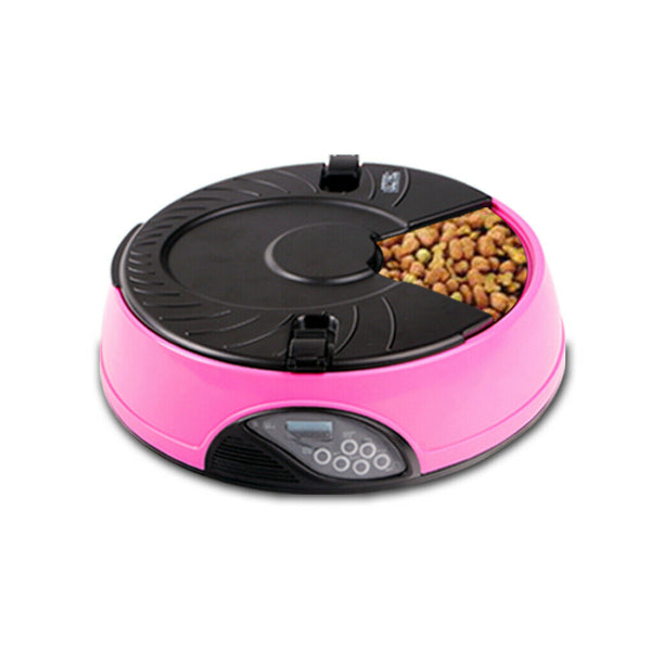 Pet Dog Feeder AUTO PET FEEDER Cat Bowl Dispenser LCD Automatic Program Digital - Lets Party