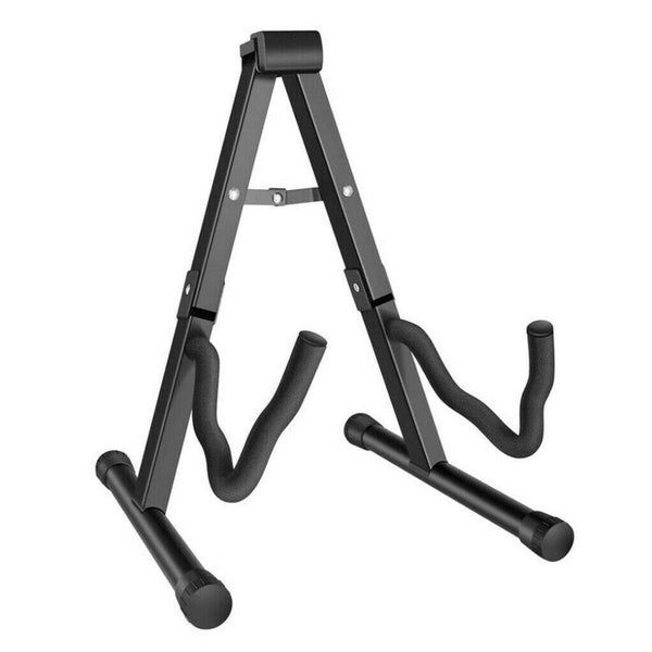 Portable Folding Electric Acoustic Bass Guitar Stand A Frame Floor Rack Holder - Lets Party