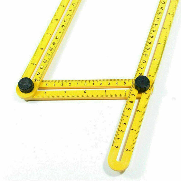 Multi-Angle Ruler Template Tool for Tile & Flooring Measuring 7 Ways - Lets Party