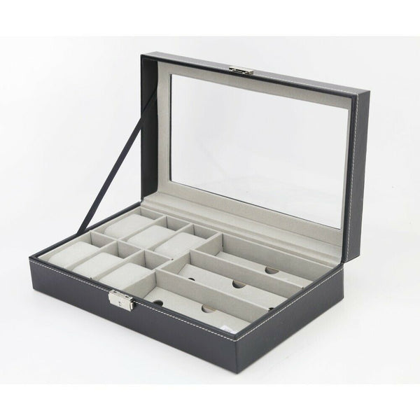 VIVVA Watch Sunglass Eyeglasses 6+3 Grid Display Box Case Storage Organizer - Lets Party