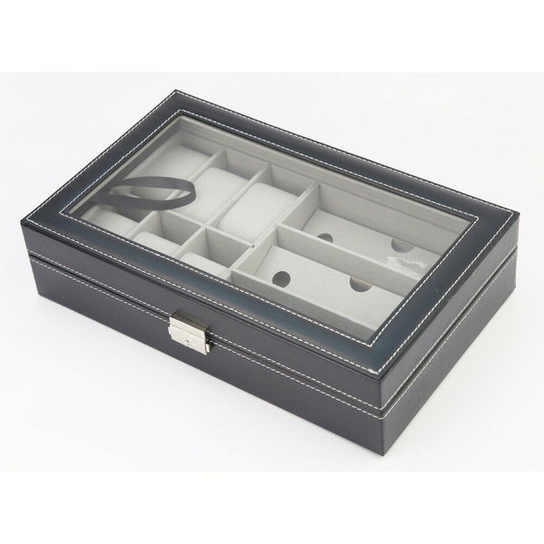 VIVVA Watch Sunglass Eyeglasses 6+3 Grid Display Box Case Storage Organizer - Lets Party