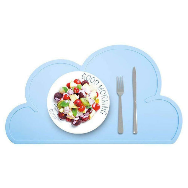 Silicone Cloud Messy Placemat Eating Dining Craft Table Mat Pad Baby Kids - Lets Party