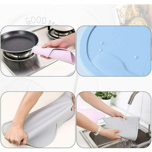 Silicone Cloud Messy Placemat Eating Dining Craft Table Mat Pad Baby Kids - Lets Party