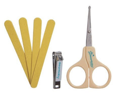Set of 3 Baby Grooming Manicure Set - Scissor Nail Clipper Emery Board