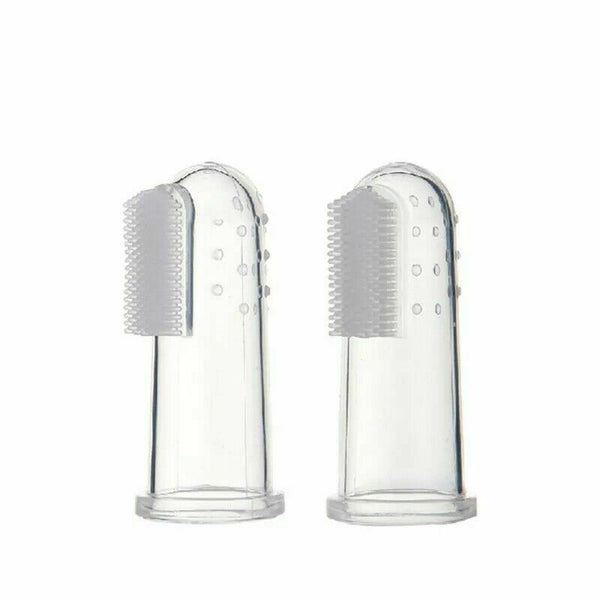 Baby Silicone Toothbrush Dreambaby Clean Massage Gum Teeth Finger Clear BPA Free - Lets Party