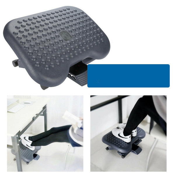 Adjustable Foot Rest Stool Office Computer Desk Footrest Comfort Height Angle AU - Lets Party