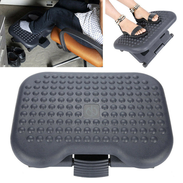 Adjustable Foot Rest Stool Office Computer Desk Footrest Comfort Height Angle AU - Lets Party