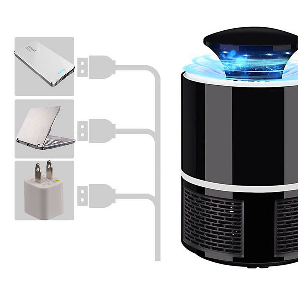 USB Mosquito Insect Killer Electric LED Light Fly Bug Zapper Trap Catcher Lamp - Lets Party