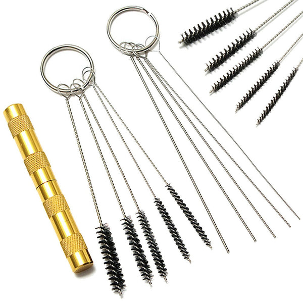 11pcs Airbrush Cleaning Needle & Brush Accessories Kit for Spray Gun Cleaner GD - Lets Party