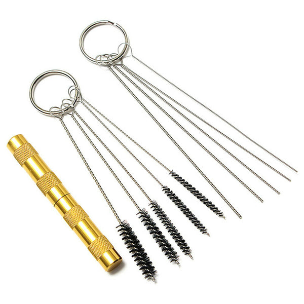 11pcs Airbrush Cleaning Needle & Brush Accessories Kit for Spray Gun Cleaner GD - Lets Party