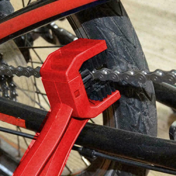 Chain Brush Wheel Cleaning Cleaner Motorcycle Bike Bicycle Motocross Motorbike - Lets Party