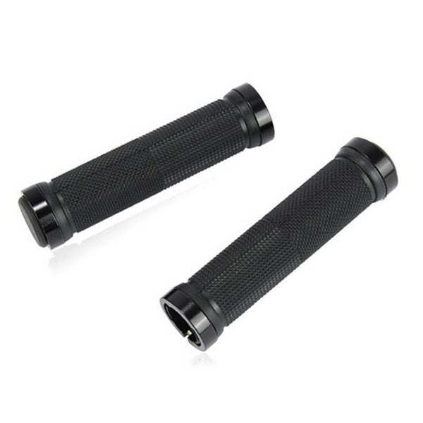 2 Pcs Locking HandleBar Grips Aluminum alloy sleeve Mountain Bike Cycle Bicycle - Lets Party
