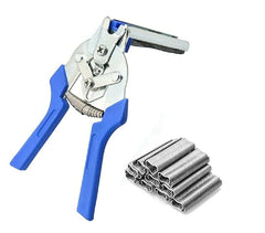 Hog Ring Plier Fencing Gun Fastener Stapler M Nailer Wire Ringer W/ 1200 Clips