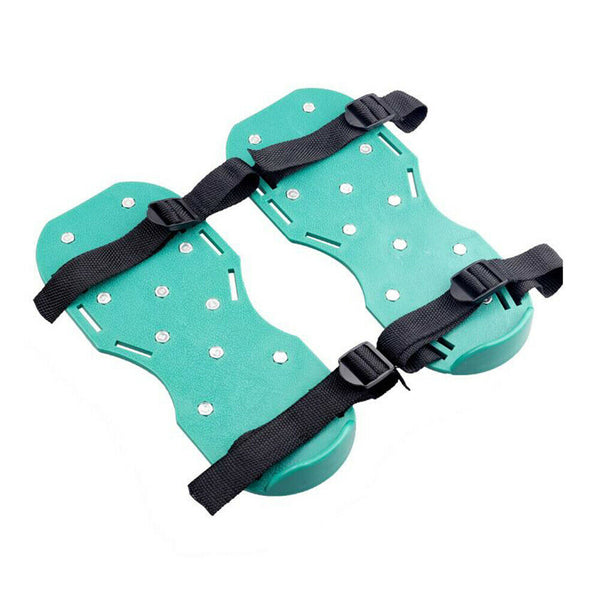 Lawn Care Garden Grass Sod Aerator Spike Spiked Strap Shoes Garden Tools - Lets Party
