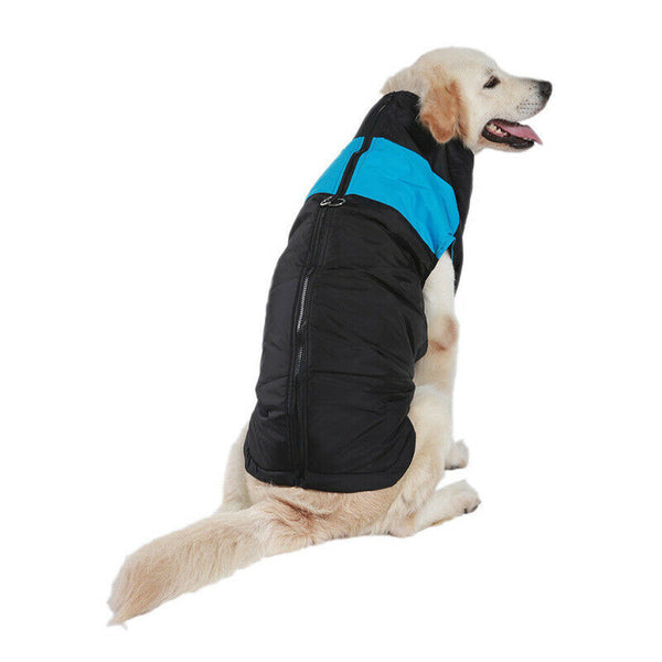 Large Dog jacket padded waterproof Pet Clothes Warm windbreaker Vest Coat Winter - Lets Party