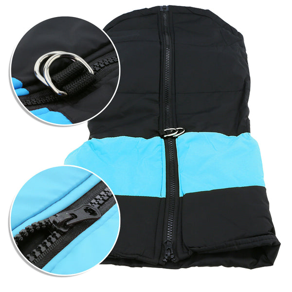 Large Dog jacket padded waterproof Pet Clothes Warm windbreaker Vest Coat Winter - Lets Party