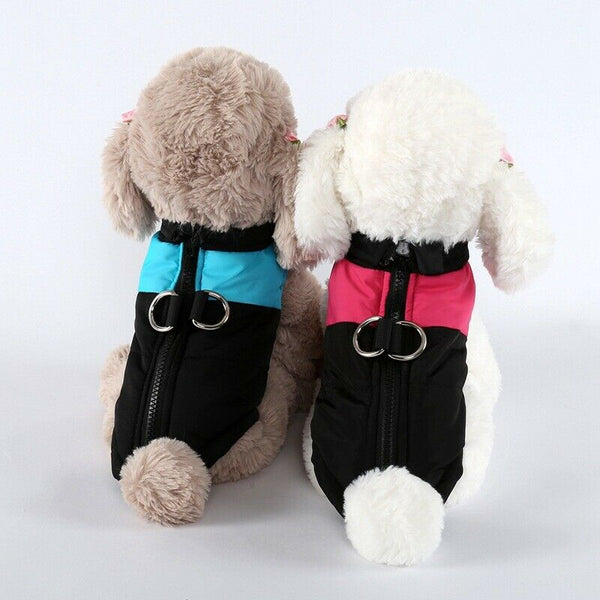 Large Dog jacket padded waterproof Pet Clothes Warm windbreaker Vest Coat Winter - Lets Party