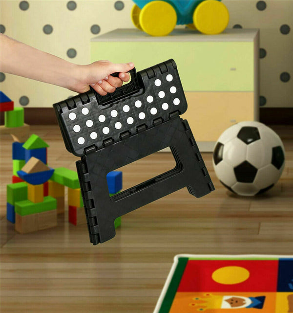 22 / 39 cm Folding Step Stool Portable Plastic Foldable Chair Store Flat Outdoor - Lets Party