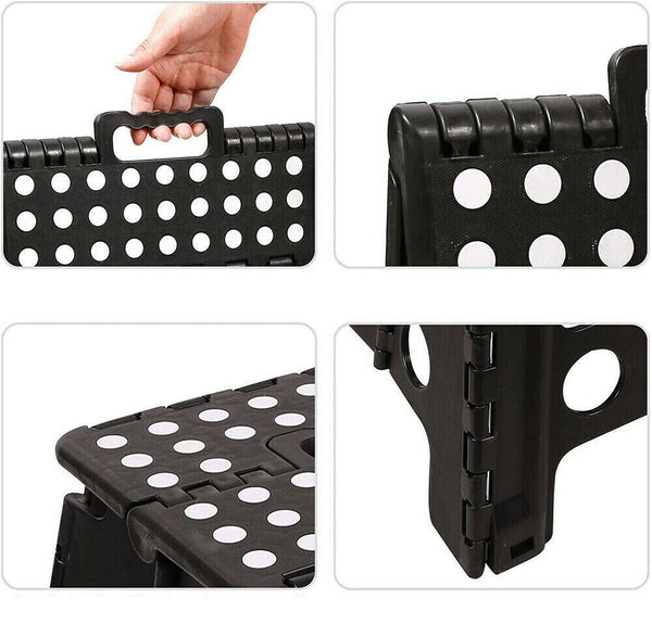 22 / 39 cm Folding Step Stool Portable Plastic Foldable Chair Store Flat Outdoor - Lets Party