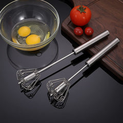AU 14" Push pump and blend Whisk Spring Whisk Egg Cream Beater Coffee Mixer