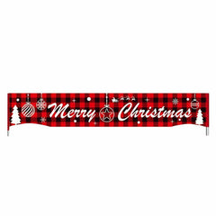 Merry Christmas Holidays Party Banner Ornamen Santa Wall Hanging Decor Supplies