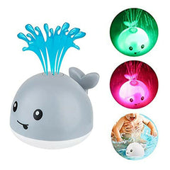 Baby Bath Toys Whale Automatic Spray Water Bath Toy w/ LED Light Colorful AU