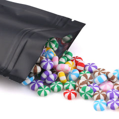 100pcs Black Aluminum Foil Mylar Retail Bags Ziplock Pouches Pouch Packaging AU