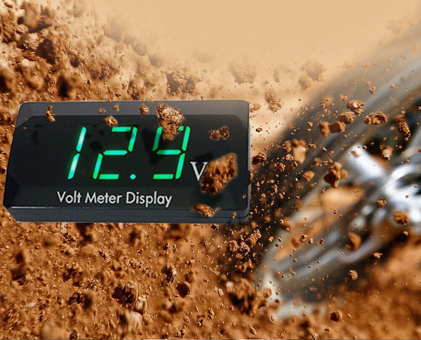 DC 12V LED Digital Monitor Volt Meter Display Battery Gauge Voltage Caravan/Car - Lets Party