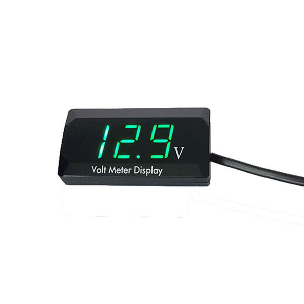 DC 12V LED Digital Monitor Volt Meter Display Battery Gauge Voltage Caravan/Car - Lets Party