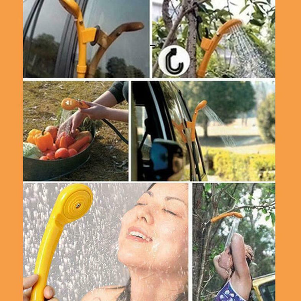12V Portable Automobile Shower Set Water Pump Travel Trip Camp Boat Car Caravan - Lets Party
