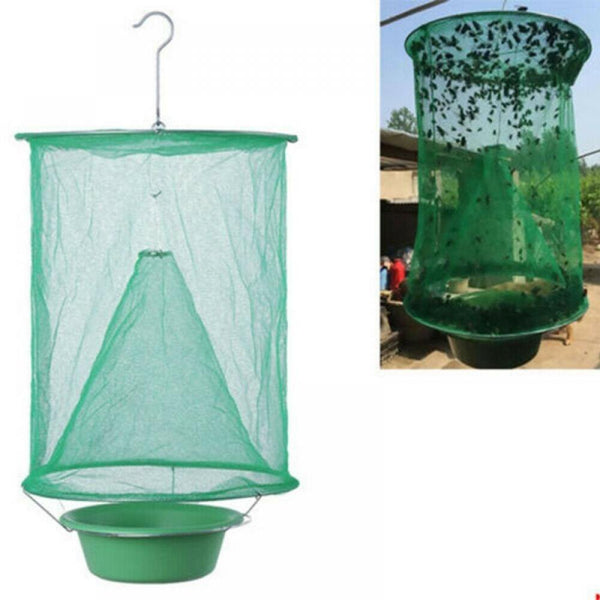 Reusable 6 Pack Fly Trap Insect Killer Net Cage Trap Ranch Pest Hanging Catcher - Lets Party