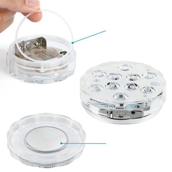 Underwater Lights Waterproof LED RGB Submersible Aquarium Pool Pond Lamp Remote - Lets Party