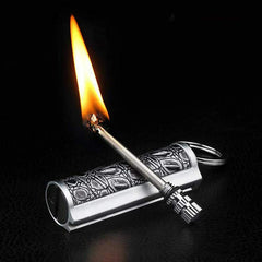 Fire Starter Lighter Waterproof Flint Match Metal Keychain Camping Survival BDA