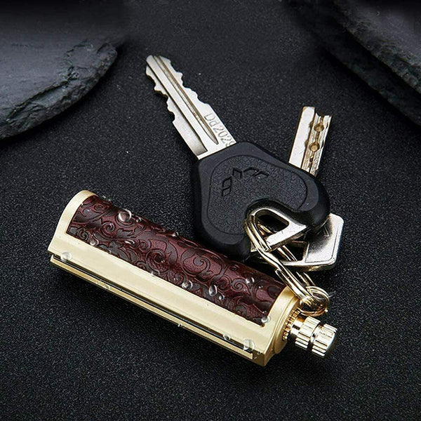 Fire Starter Lighter Waterproof Flint Match Metal Keychain Camping Survival BDA - Lets Party
