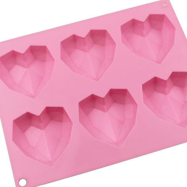 Heart Silicone Mould Cake Ice Tray Jelly Candy Cookie Chocolate Baking Cake Mold - Lets Party