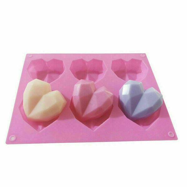Heart Silicone Mould Cake Ice Tray Jelly Candy Cookie Chocolate Baking Cake Mold - Lets Party