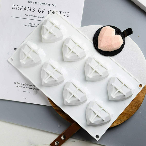 Heart Silicone Mould Cake Ice Tray Jelly Candy Cookie Chocolate Baking Cake Mold - Lets Party